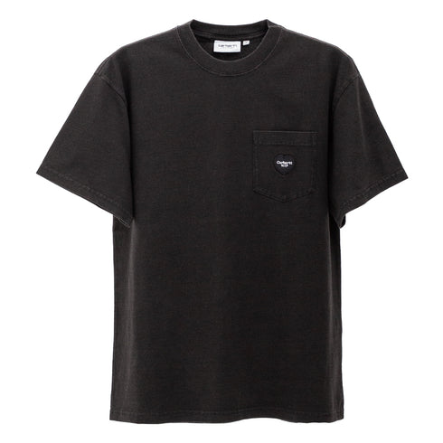 Carhartt S/S Ingo Pocket T-Shirt Black Garment Dyed I034486 4068584100208 Front Degli Uberti